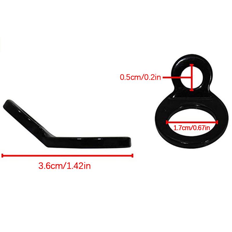 1 Pair Carbon Steel Tie Down Strap Rings For Motorcycle Dirt Bike Atv Utv