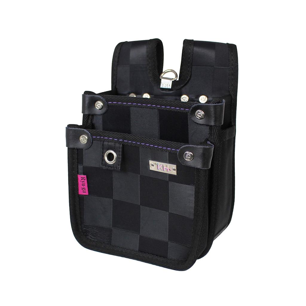 Kiyo Ryuga Waist Bag, Small, Back Split, RY243S, Black