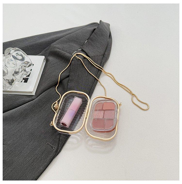 Acrylic box shoulder bag 2025 new fashion transparent jelly bag ins women's chain crossbody bag