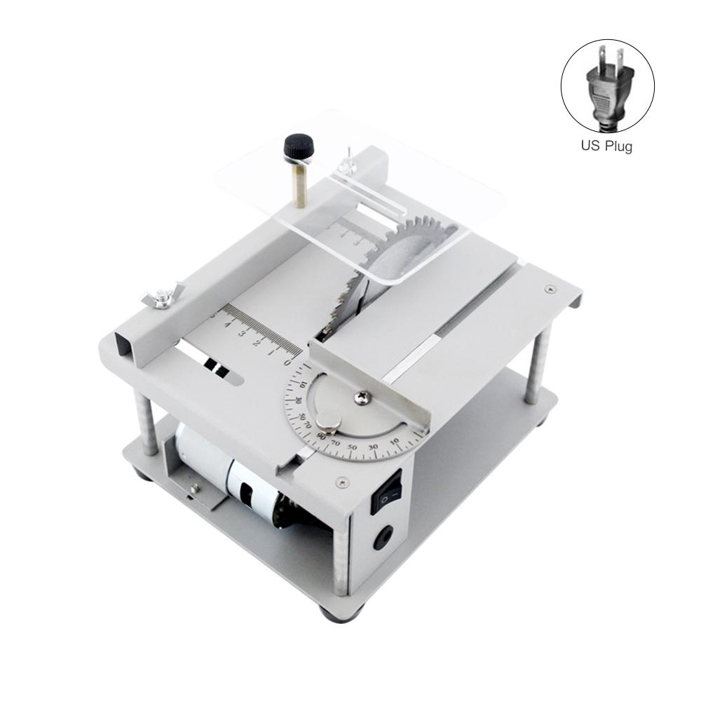 150W Multi-Functional Table Saw Mini Desktop Saw Cutter Electric Cutting Machine with Saw Blade