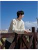Men's Japanese Retro Hong Kong Literary Knit Sweater - Twisted Pattern, Round Neck, Autumn Casual