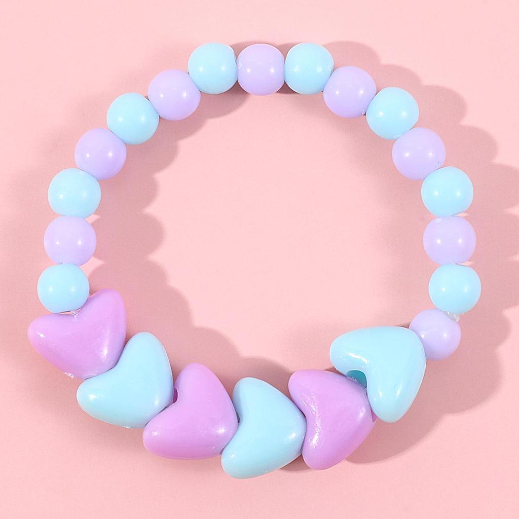 Kids' Flower Necklace & Bracelet Set – Colorful Acrylic Beads