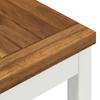 Garden Bar Table NAARDEN Natural and White 110 X 108.5 X 105 Cm