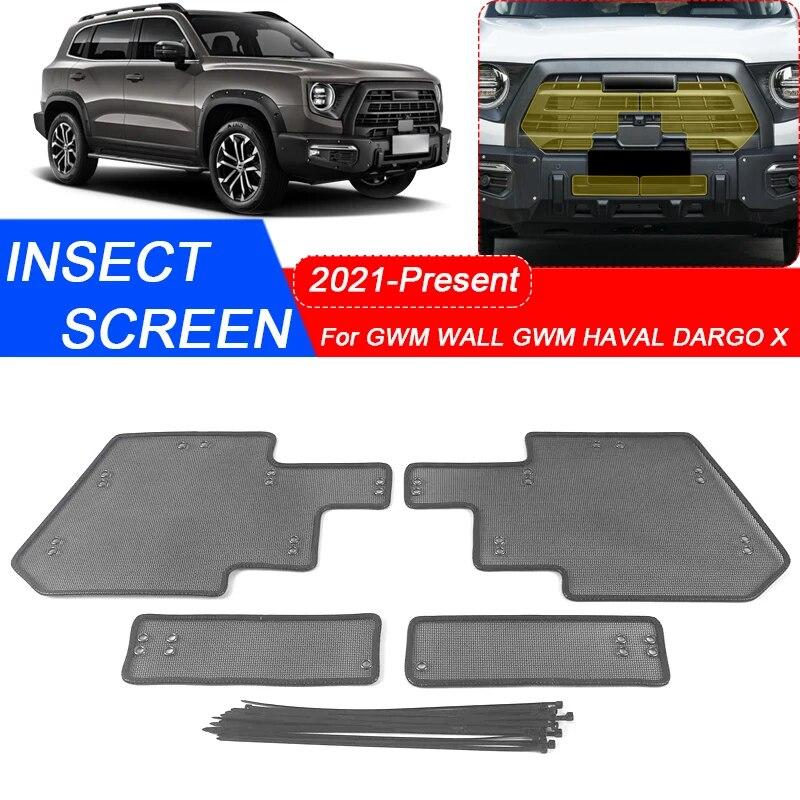 Ochranný kryt vstupu vzduchu do auta odolný proti hmyzu Airin Insert Net Ventil Racing Grill Filter pro GREAT WALL GWM HAVAL Dargo X 2021-2025