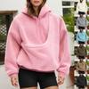 Soft Plush Cat Pocket Sweatshirt Solid Color Pet Holder Pullover Hooded Sweatshirt  Autumn Winter