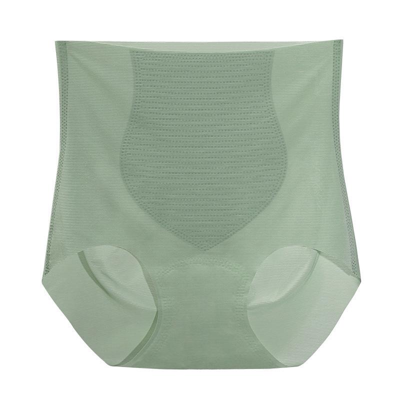 Ultradünne nahtlose Baumwollslips mit hohem Bund und Bauchkontrolle für Damen