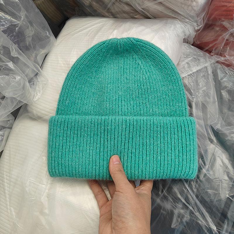 Winter Hats For Women Men Unisex Beanies Luxury Rabbit Fur Thermal Hat Soft Thick Keep Warm Casual Bonnet Baggy Cap New