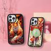 Cartoon Animal Fox Black For Magsafe Magnetic Phone Case For IPhone 16 15 17 Pro Max 11 12 13 14 Plus Cover