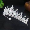 The Bride's Headwear  Crown  Handcrafted Rhinestone Headband Simple and Elegant Princess Crown Wedding Dress and Evening Gown Accessories