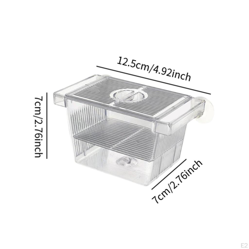 Aquarium Breeder Box Fish Tank Hatchery Hatching Acrylic Fishes Egg Isolation Separation