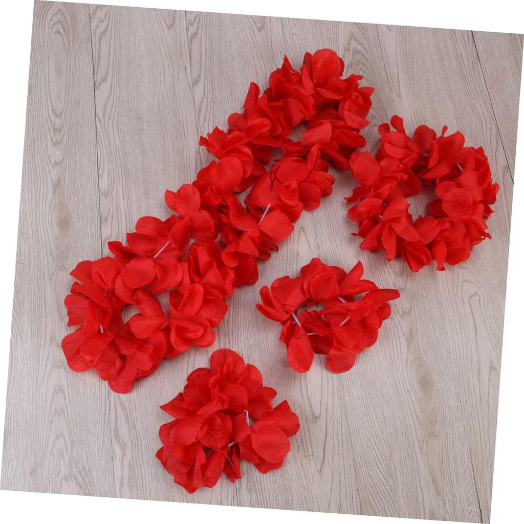 SAFIGLE Hibiscus Artificial Flower Hawaiian Lei Flower Hawaiian Decoration Hawaiian Lei Wreath Hula Dance Hair Ornament Arm Ornament Photo Photography