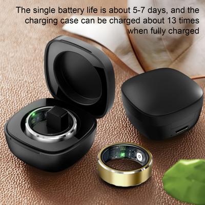 Smart Ring, hochpräziser, wasserdichter Gesundheitsring mit IP68, Fitness-Tracker mit Herzfrequenz- und Blutdruckmessgerät für Männer und Frauen