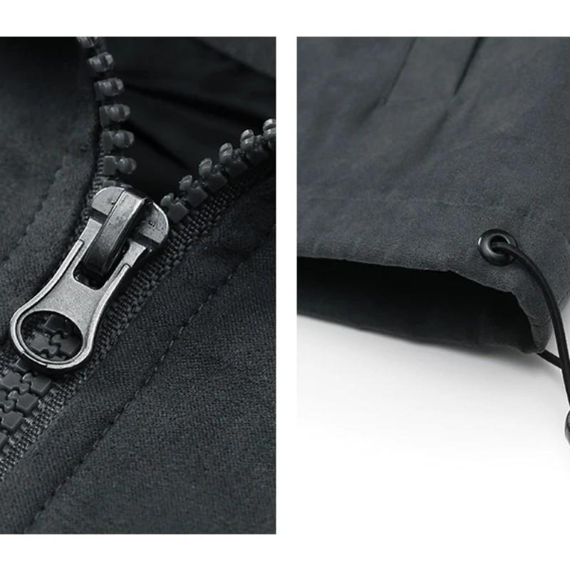 Pánský stojatý límec Vintage Volná bunda Pilot Korejský Street Trend Oblečení Zip Studentský ležérní kabát