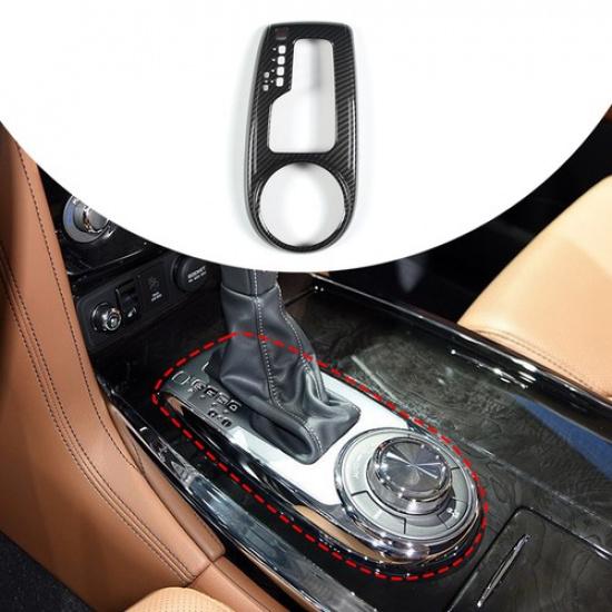 Carbon Fiber ABS Central Gearbox Panel Cover Trim For 2013-2018 Infiniti QX80