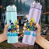 1PC Deep Purple Rock Band Group Cartoon Print 750ml Portable Sports Water Bottle Leakproof Gym Outdoor Travel Drink Cup