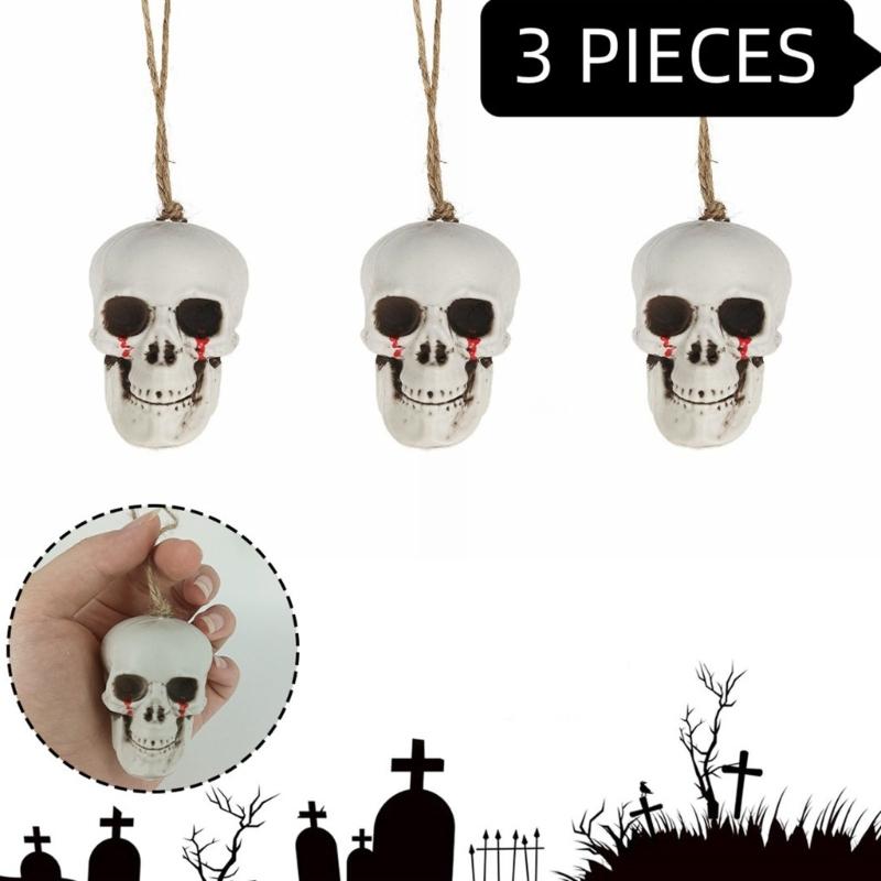 Dripping Skeleton Ornament With Halloween Ornament For Dining Room Porch Theme