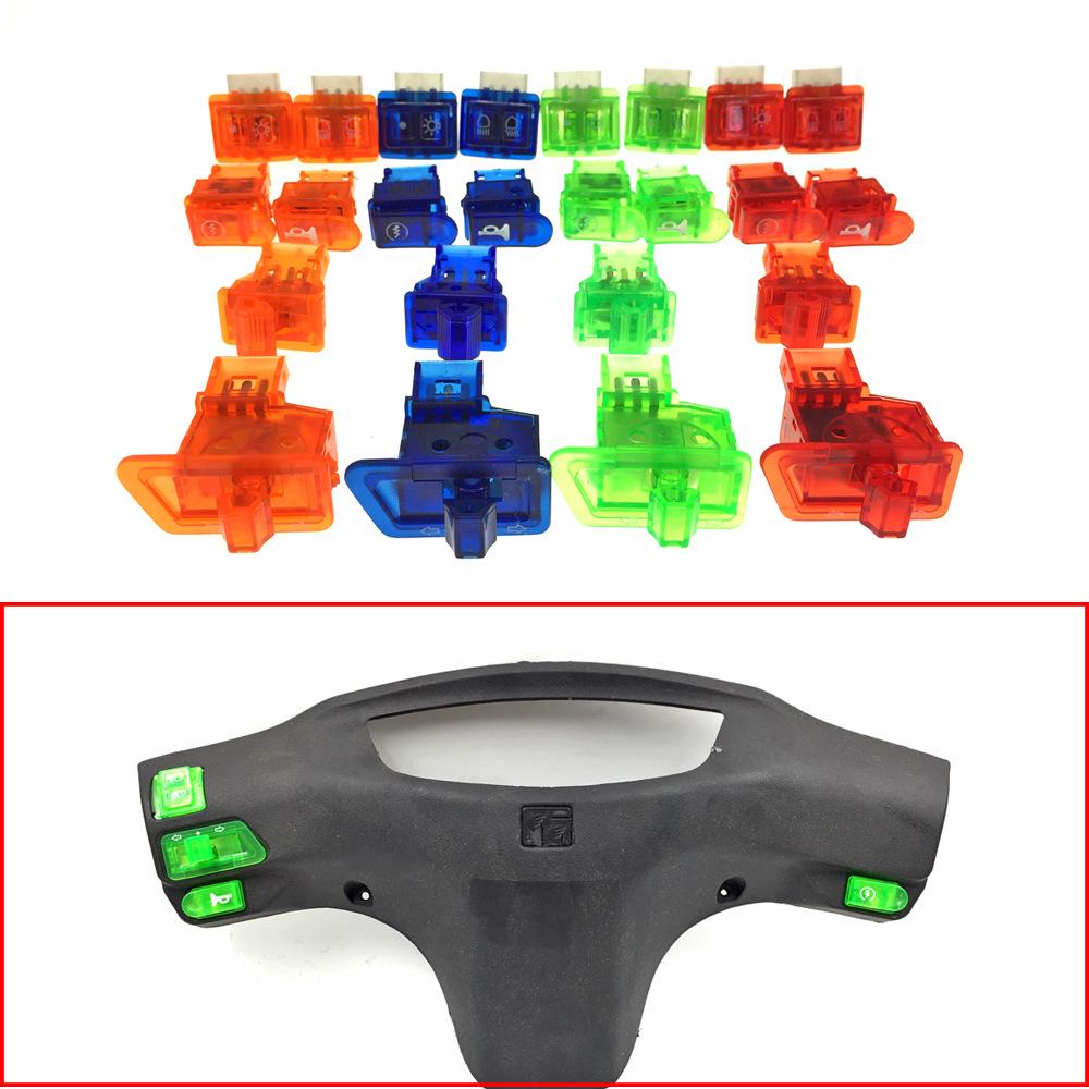 

Honda DIO18/28 ZX34/35 Horn, Headlight & Turn Signal Switch Button 5-switch Green