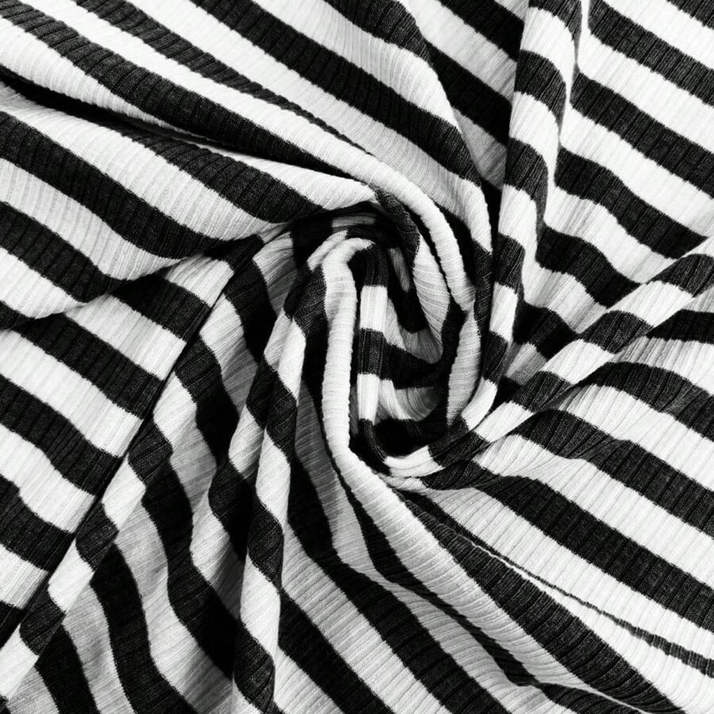 Women's Striped Pullover Long Sleeved Drawstring Wide Leg Pants Set