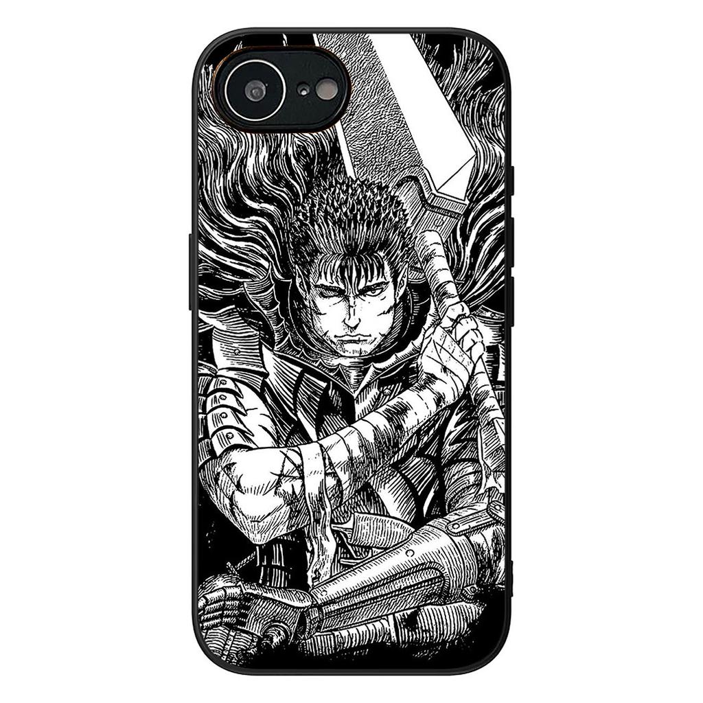 Berserk Anime Guts Phone Case for Apple iPhone 16 17 Air 14 15 Pro Max Plus 16+ 16E 14+ ProMax Cover Casing