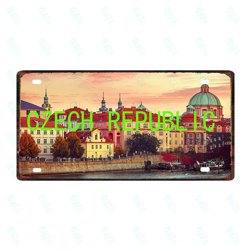 30X15cm City County Sign Plaque Metal Vintage Travel Souvenir Wall Home Cafe Shop Restaurant Decoration  Poster Cuadros DC-0085B