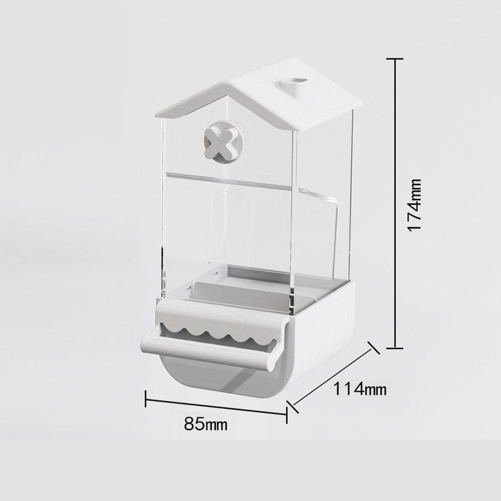 Bird Automatic Feeder Parrot Drinker Food Container Hanging Anti Spill Waterproof Cage Accessories For Small Medium Birds