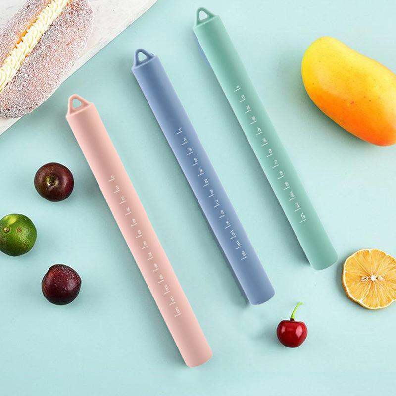 Silicone Rolling Pin Pastry Dough Flour Roller Kitchen Cooking Baking Tool For Dumpling Wrappers Pizza And Noodles