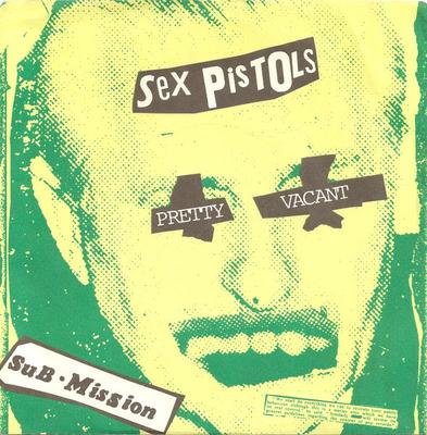 7inch Record SEX PISTOLS - Pretty Vacant / Sub ? Mission WBS8516 WARNER BROS. RE 1977 US Rock Used