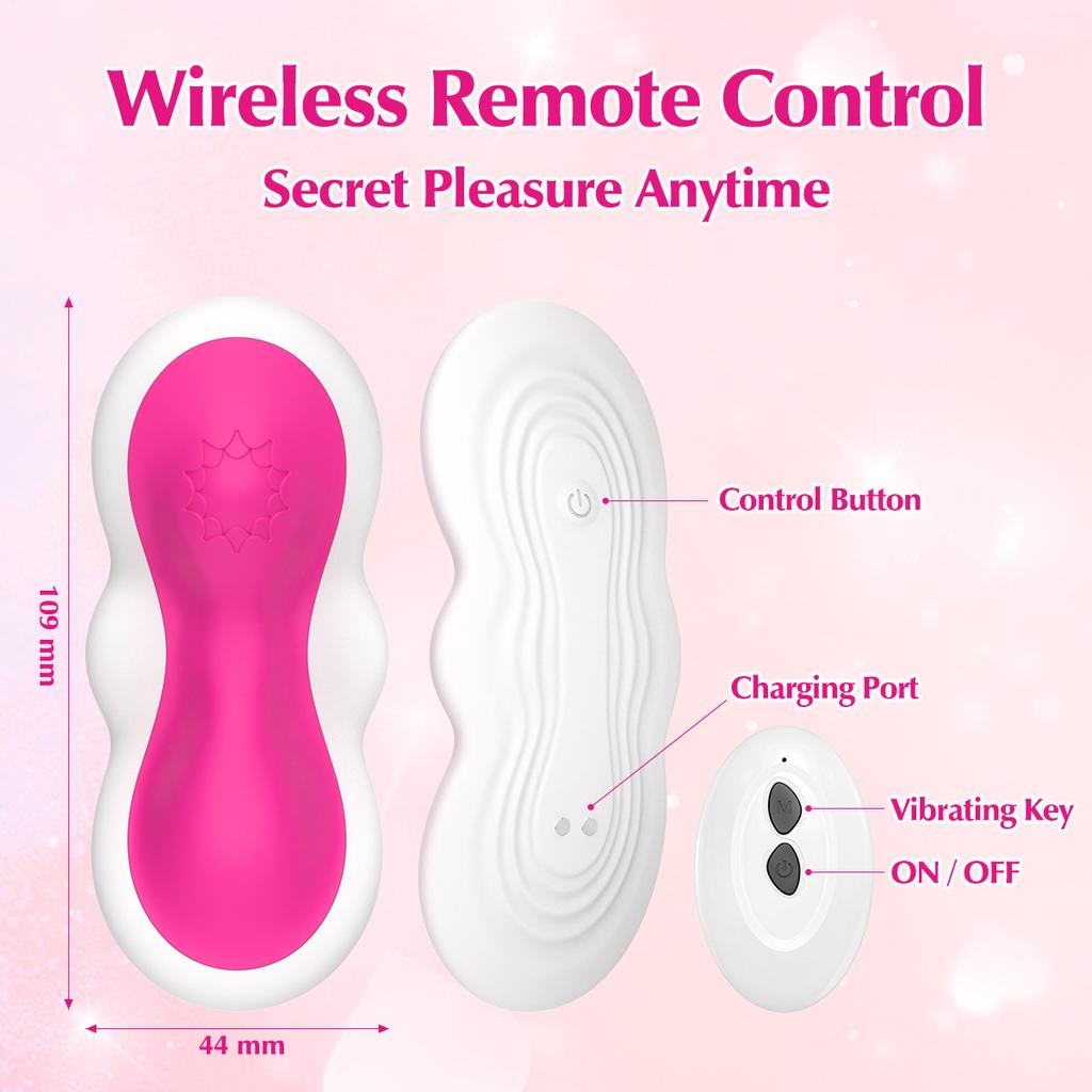 Invisible Wearable Vibrating Egg - Wireless Remote Control Bullet Vibrator with 10 Vibration Modes, Ultra-Quiet Clit Stimulator for Women