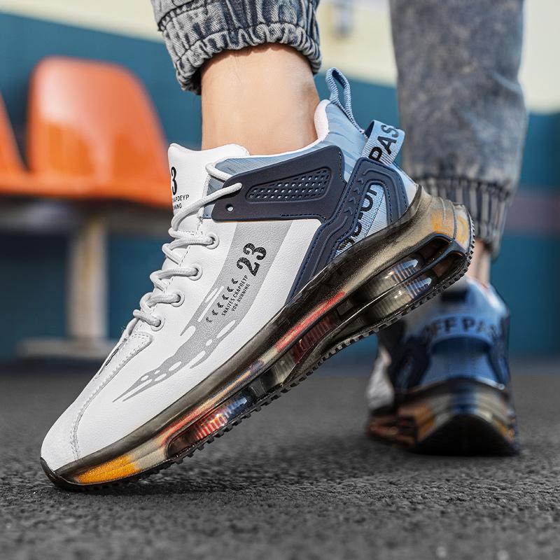 Autumn New Style Fashion Footwear Men Sneaker Shoes Casual Sports Basketball Shoe High Top Male Running Shoes Walking Style Shoe