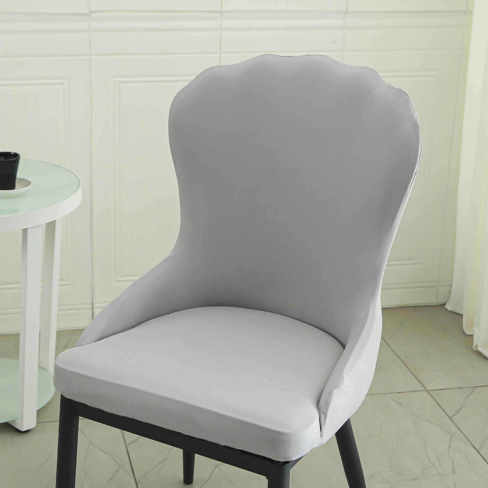 

Чехол для домашнего стула Современный простой легкий роскошный чехол для стула со спинкой Скандинавский повседневный кремовый стиль Чехол для стула из массива дерева для отеля и ресторана 40*41cm