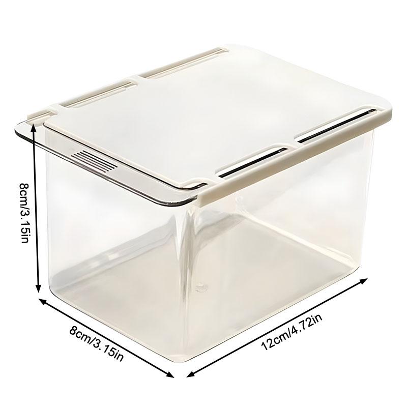 2 Pcs Transparent Desk Drawer Organizers Box Makeup Organizer Clear Plastic Storage Box Cosmetic Cotton Pads Cosmetic Desk