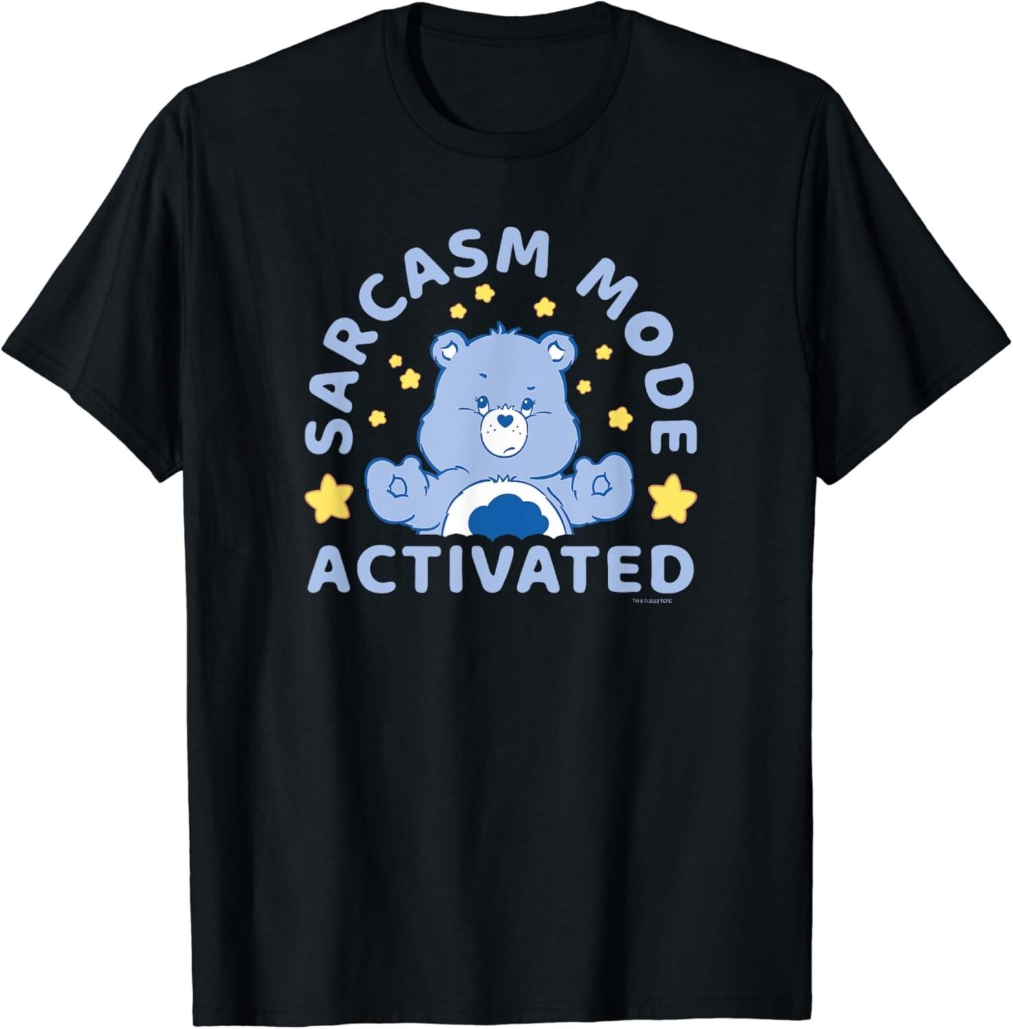 Care Bears Sarcasm Mode Activated Grumpy Bear Vintage T-Shirt S