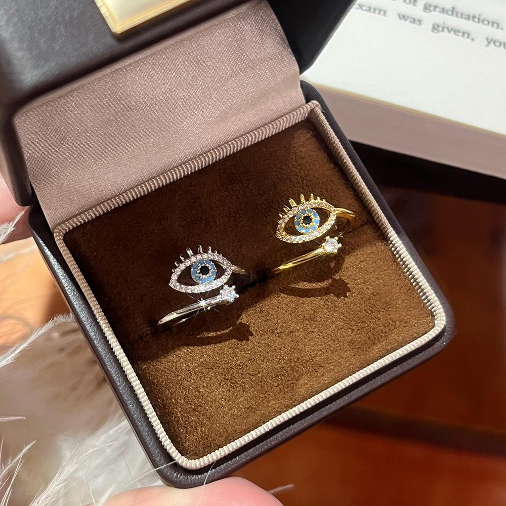 European & American Luxury "Demon Eye" Adjustable Ring for Women - Unique, Versatile Design