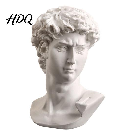Classic Greek Sculpture Bust Statue Ornaments Resin for Art Studio Decor