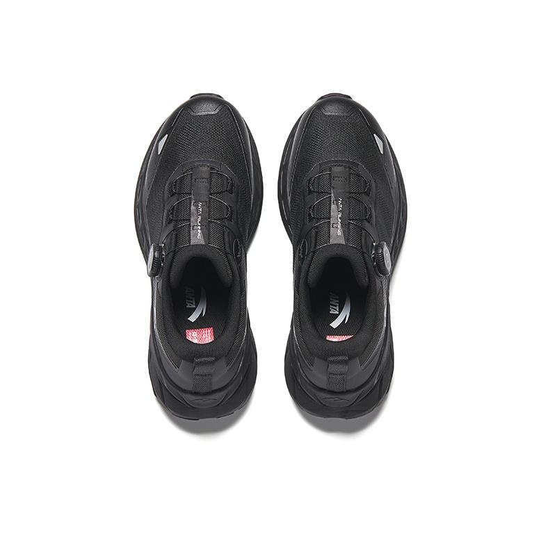 Anta Qilian Comfortable Fashion Non-Slip Wear-Resistant Low-Top Running Shoes Men Sneaker Basic-Black 112545591-1