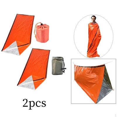 4pcs Emergency Sleeping Bag Survival Blanket Waterproof Outdoor Camping