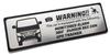 [Honami Works] CARAVAN Security Emblem 24-hour Surveillance Dashcam GPS Tracker Sticker