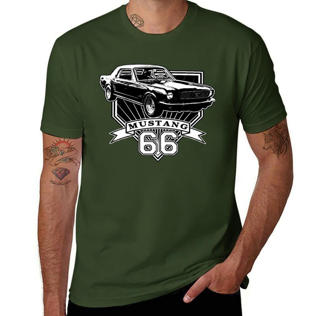 66 Mustang Coupe T-Shirt plus size tops sweat tshirts for men