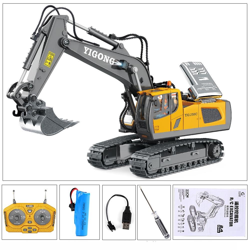 Alloy Remote Control Excavator Toy For Girls And Boys