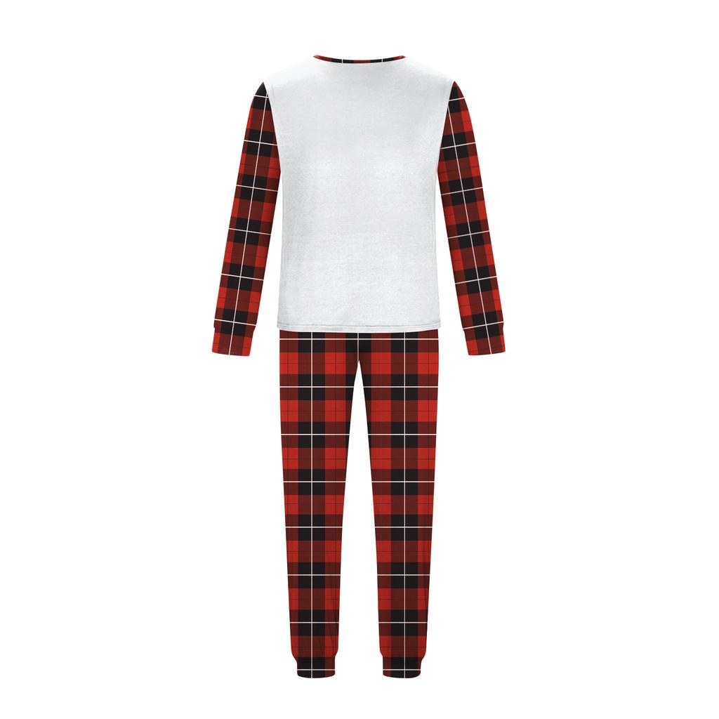 Christmas Print Parent-child Long-sleeved Pajamas Set Home Wear