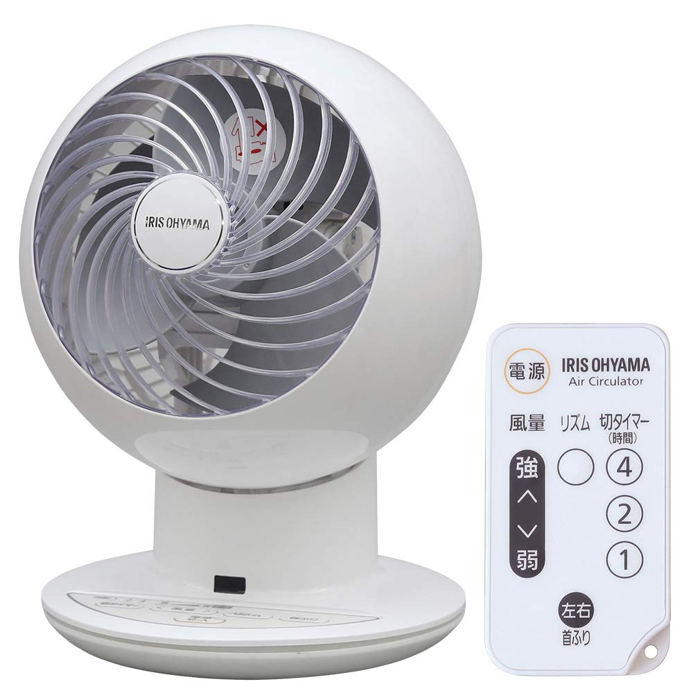 

Iris Ohyama Circulator Eye Quiet Left and Right Swing 18 Tatami Powerful Air Blower White PCF-SC15 білий