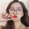 Little Xiangfeng Cat Eye Glasses For Women High-end Flat Light Mirror Retro Ultra Light Anti-blue Light Glasses Frame 1015