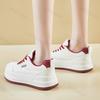 Fashion Women's White Shoes 2026 Spring Autumn New Outdoor Non Slip Platform Sneakers Height Increase Lace Up Casual Board Shoes