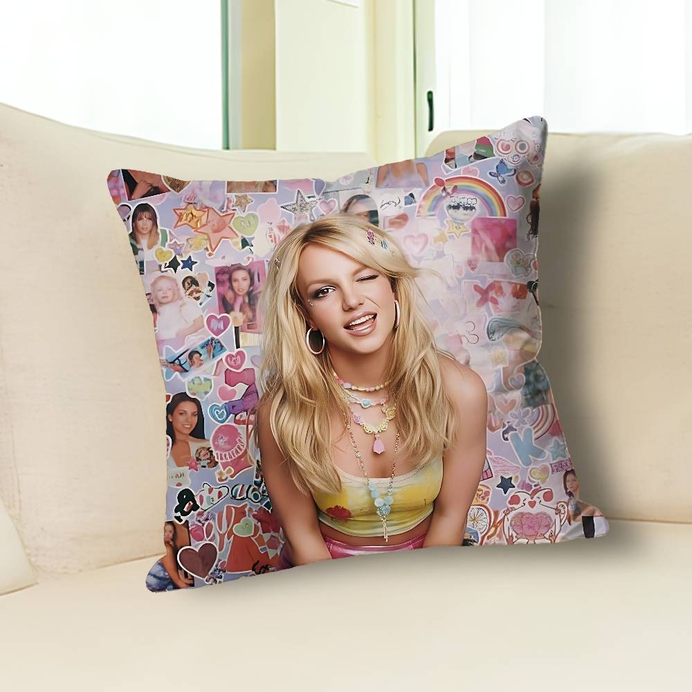 

B-Britney Сингер Спирс Наволочки для Спальни Гостиной Дивана Домашний Декор Полиэстеровая Наволочка на Подушку с Молнией 30cmx30cm