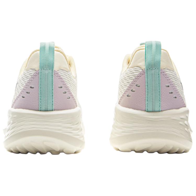 Li Ning Light Cloud Abrasion Resistant Cushioning Low top Casual Running Shoes Women's Ivory ARSV060-3