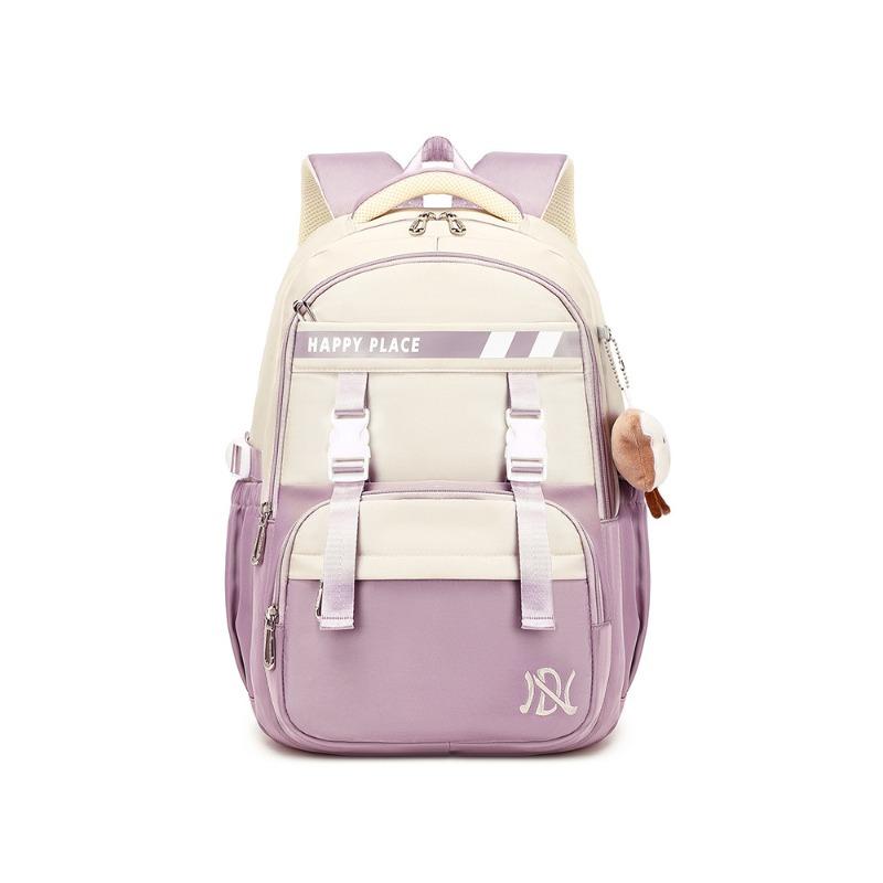 Large Capacity Schoolbag for High School Students Simple Style Girls Backpack for College High quality College Style Dirty