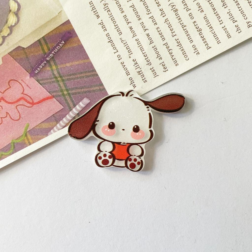 10Pcs New Acrylic Kawaii Cute Cartoon Anime Lamb Sticker Series Clip Book Diy Jewelry Children Gift Hairpin Accessories A108