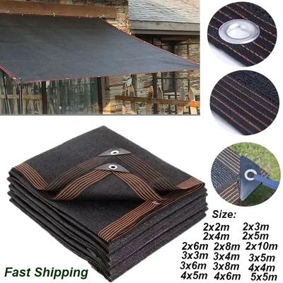 4x6m  12-pin Sunshade Net Anti-ultraviolet Awning Plant Cover Net for Outdoor Garden Courtyard Swimming Pool Balcony Shade Cloth