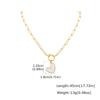 Romantic Heart Pendant Necklace Gold Plated Stainless Steel Paperclip Chain Enamel Love Shape Waterproof Aesthetic Mother Gift