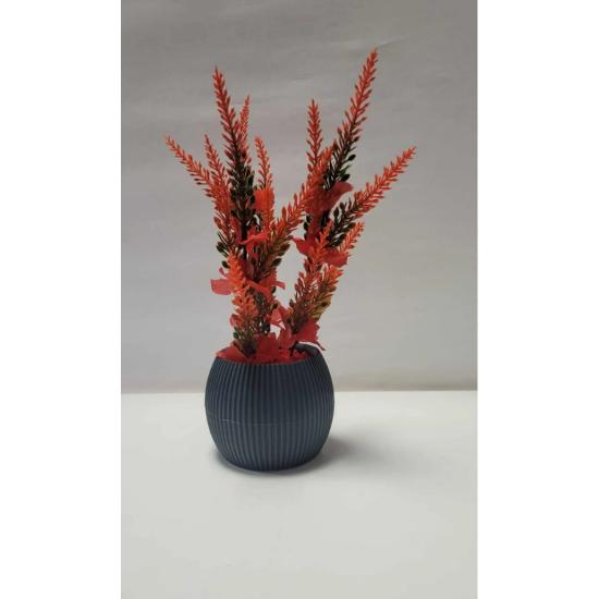 Garnieren Sie die künstliche Lavendelpflanze im 20 cm Minitopf, 20 cm dekorative Badezimmer- und Küchentischblume